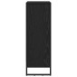vidaXL Βιβλιοθήκη 60 x 30 x 86,5 εκ Επεξεργασμένο Ξύλο Μαύρη Οξυά
