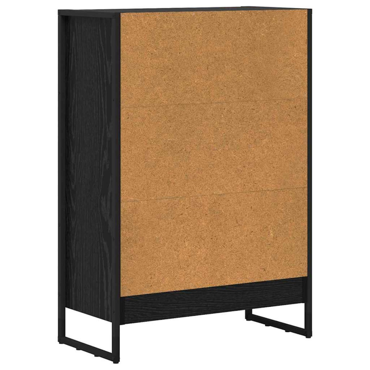 vidaXL Βιβλιοθήκη 60 x 30 x 86,5 εκ Επεξεργασμένο Ξύλο Μαύρη Οξυά
