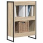 vidaXL Βιβλιοθήκη 60 x 30 x 86,5 εκ Επεξεργασμένο Ξύλο Σονόμα