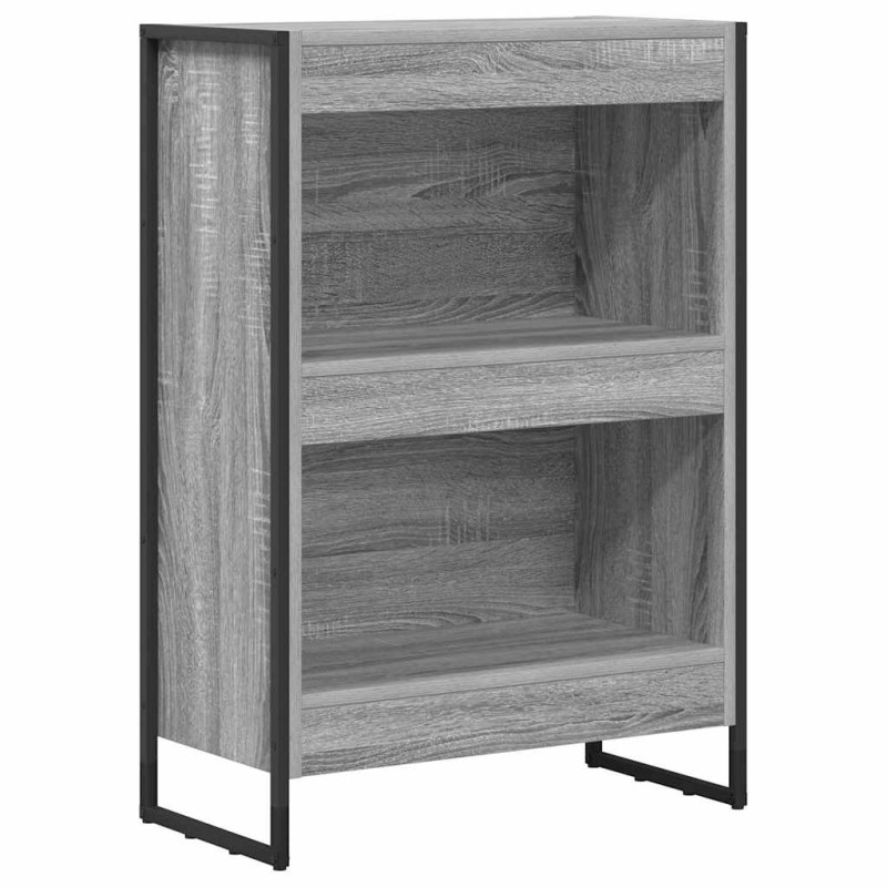 vidaXL Βιβλιοθήκη 60 x 30 x 86,5 εκ Επεξεργασμένο Ξύλο Γκρίζο Σονομα