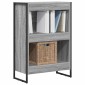 vidaXL Βιβλιοθήκη 60 x 30 x 86,5 εκ Επεξεργασμένο Ξύλο Γκρίζο Σονομα