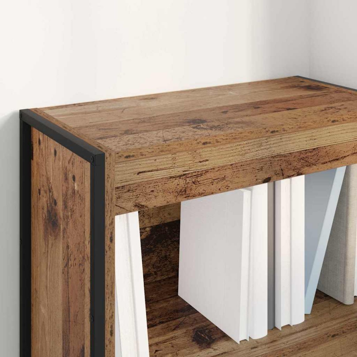 vidaXL Βιβλιοθήκη 60 x 30 x 86,5 εκ Επεξεργασμένο Ξύλο Παλιό Ξύλο