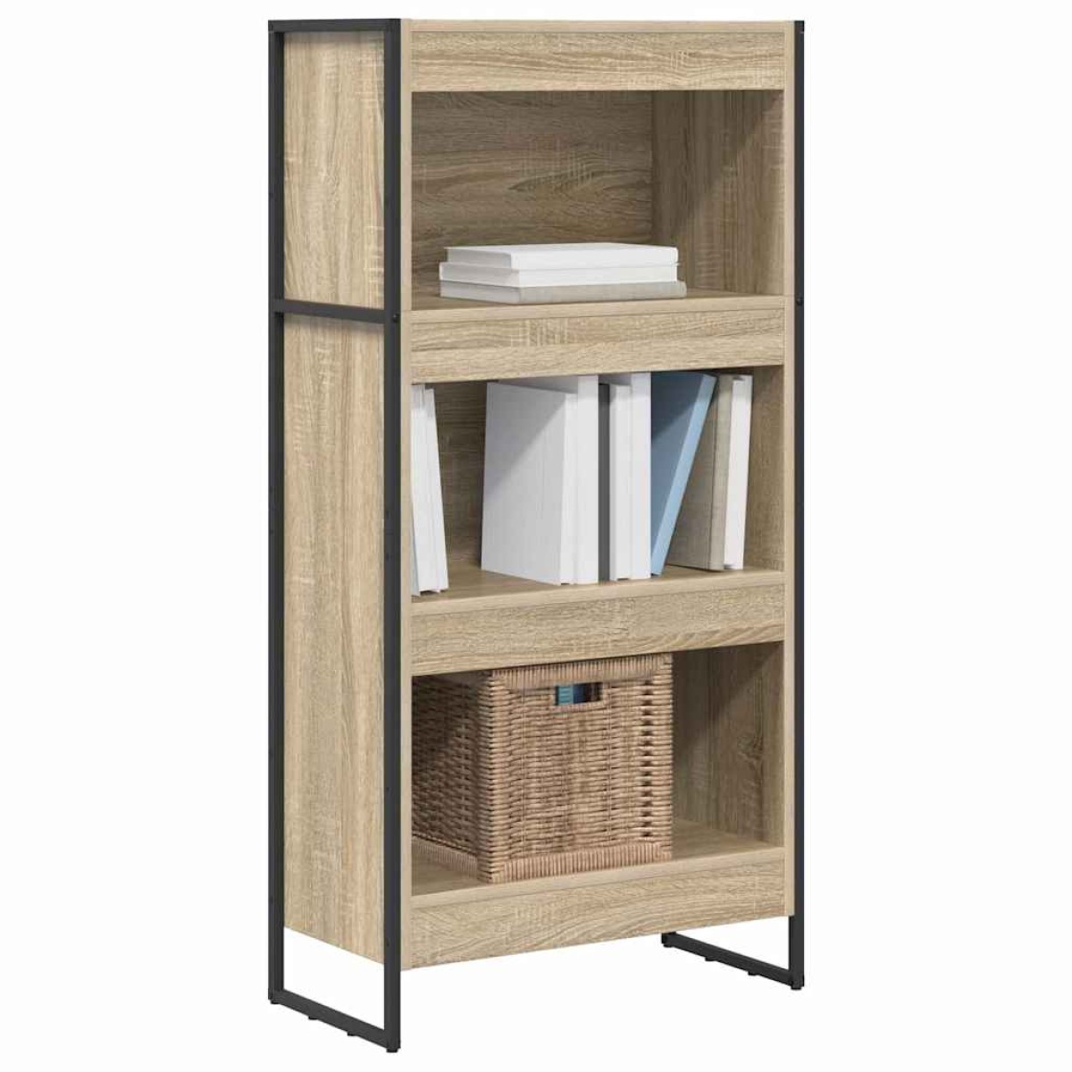 vidaXL Βιβλιοθήκη 60 x 30 x 121 εκ Επεξεργασμένο Ξύλο Σονόμα