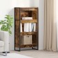 vidaXL Βιβλιοθήκη 60 x 30 x 121 εκ Επεξεργασμένο Ξύλο Καπνιστό Δρύς