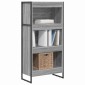 vidaXL Βιβλιοθήκη 60 x 30 x 121 εκ Επεξεργασμένο Ξύλο Γκρίζο Σονομα