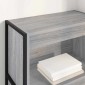 vidaXL Βιβλιοθήκη 60 x 30 x 121 εκ Επεξεργασμένο Ξύλο Γκρίζο Σονομα