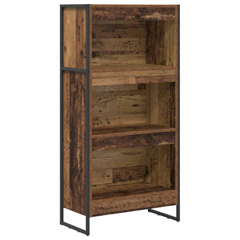 vidaXL Βιβλιοθήκη 60 x 30 x 121 εκ Επεξεργασμένο Ξύλο Παλιό Ξύλο