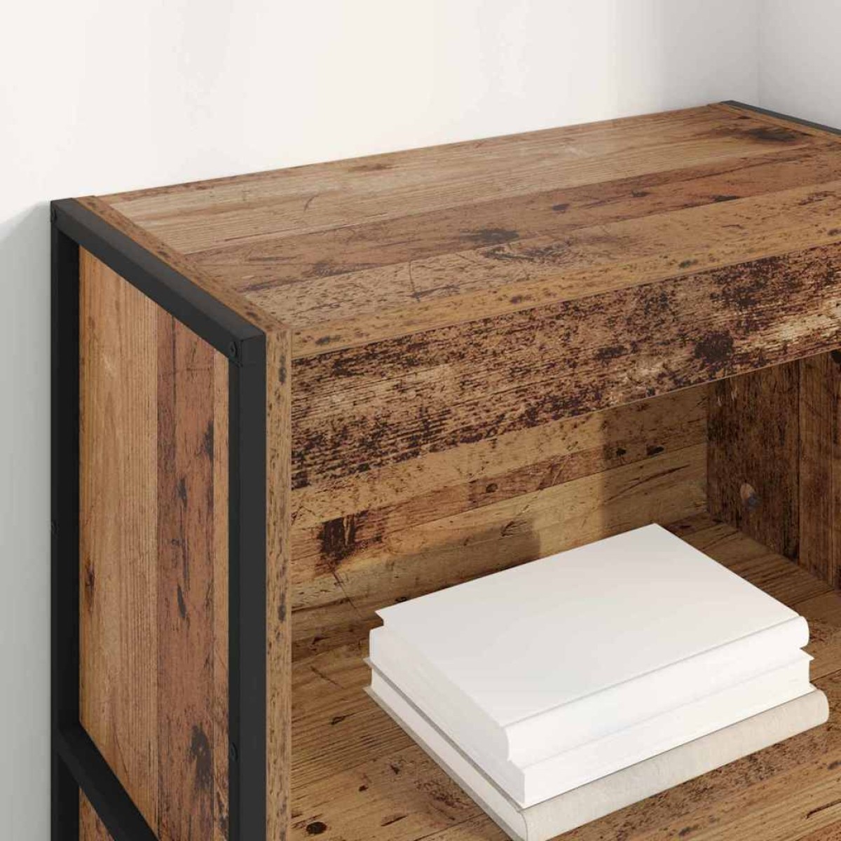 vidaXL Βιβλιοθήκη 60 x 30 x 121 εκ Επεξεργασμένο Ξύλο Παλιό Ξύλο