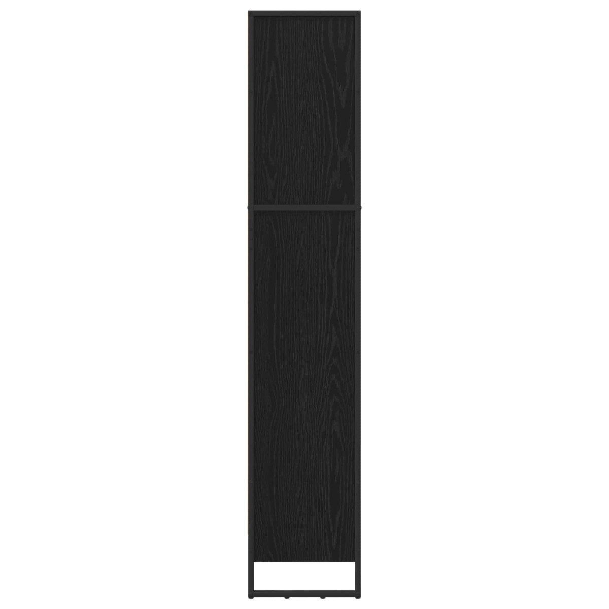 vidaXL Βιβλιοθήκη 60 x 30 x 155 εκ Επεξεργασμένο Ξύλο Μαύρη Οξυά