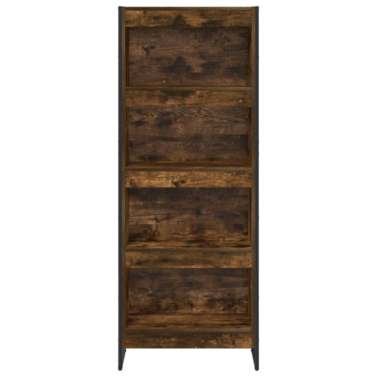 vidaXL Βιβλιοθήκη 60 x 30 x 155 εκ Επεξεργασμένο Ξύλο Καπνιστό Δρύς