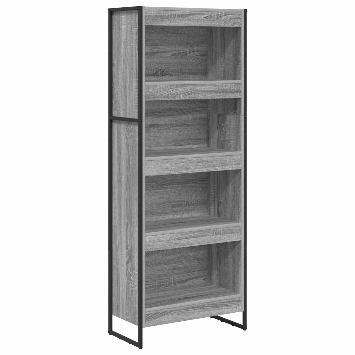 vidaXL Βιβλιοθήκη 60 x 30 x 155 εκ Επεξεργασμένο Ξύλο Γκρίζο Σονομα
