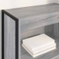 vidaXL Βιβλιοθήκη 60 x 30 x 155 εκ Επεξεργασμένο Ξύλο Γκρίζο Σονομα