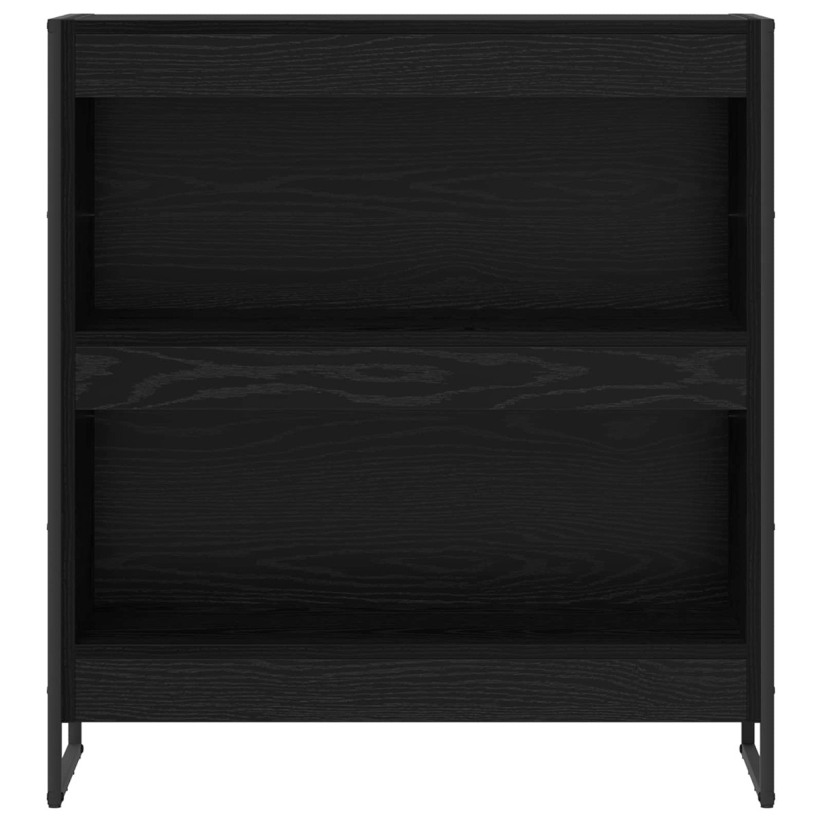 vidaXL Βιβλιοθήκη 80 x 30 x 86,5 εκ Επεξεργασμένο Ξύλο Μαύρη Οξυά