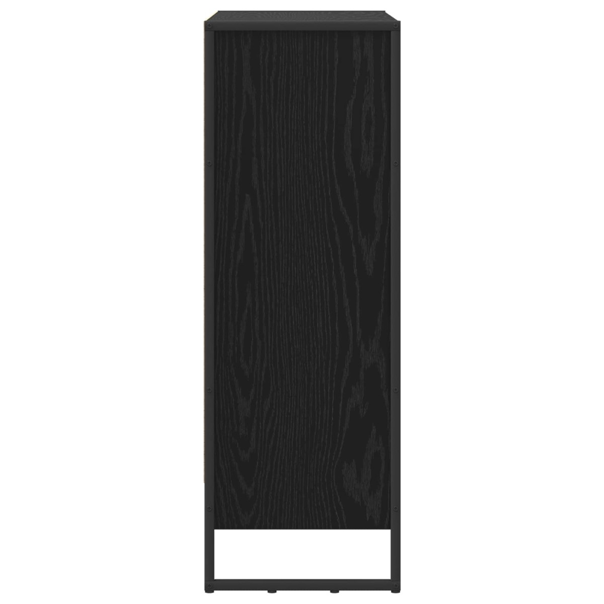 vidaXL Βιβλιοθήκη 80 x 30 x 86,5 εκ Επεξεργασμένο Ξύλο Μαύρη Οξυά