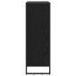 vidaXL Βιβλιοθήκη 80 x 30 x 86,5 εκ Επεξεργασμένο Ξύλο Μαύρη Οξυά