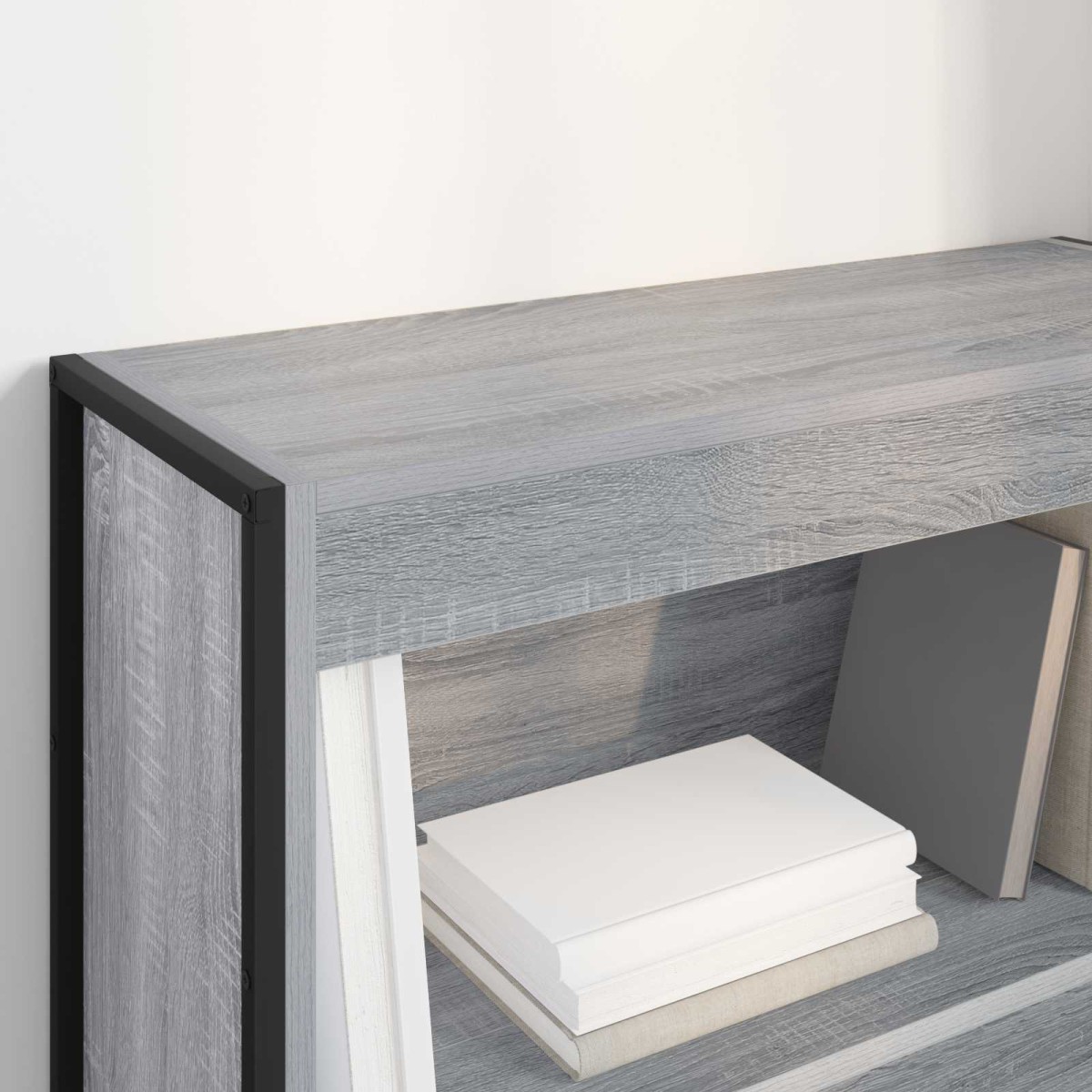 vidaXL Βιβλιοθήκη 80 x 30 x 86,5 εκ Επεξεργασμένο Ξύλο Γκρίζο Σονομα