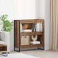 vidaXL Βιβλιοθήκη 80 x 30 x 86,5 εκ Επεξεργασμένο Ξύλο Παλιό Ξύλο