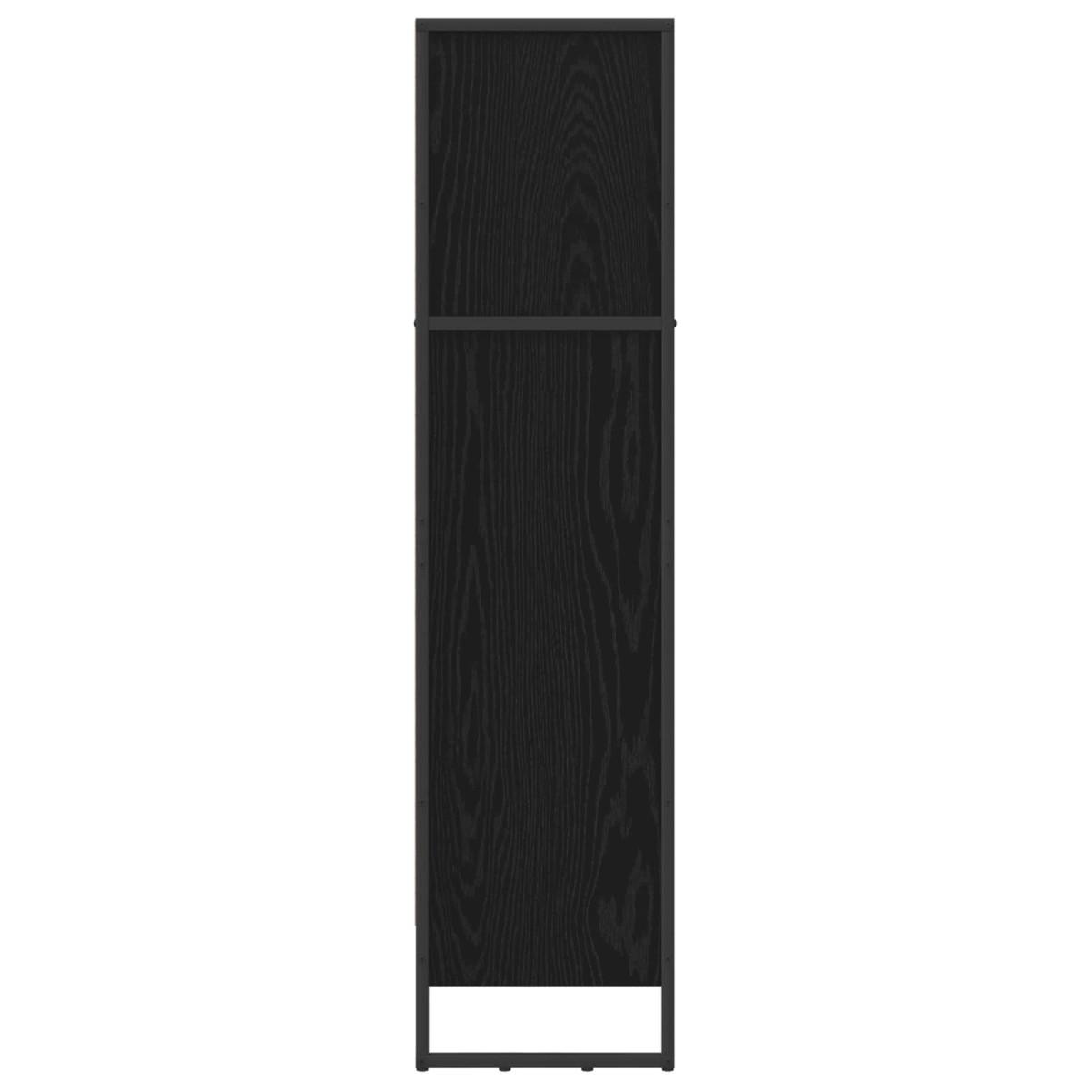 vidaXL Βιβλιοθήκη 80 x 30 x 121 εκ Επεξεργασμένο Ξύλο Μαύρη Οξυά