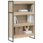 vidaXL Βιβλιοθήκη 80 x 30 x 121 εκ Επεξεργασμένο Ξύλο Σονόμα