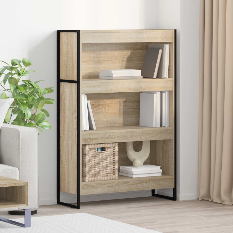 vidaXL Βιβλιοθήκη 80 x 30 x 121 εκ Επεξεργασμένο Ξύλο Σονόμα