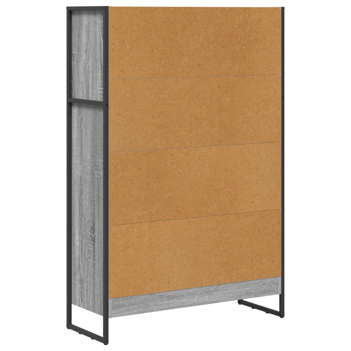 vidaXL Βιβλιοθήκη 80 x 30 x 121 εκ Επεξεργασμένο Ξύλο Γκρίζο Σονομα