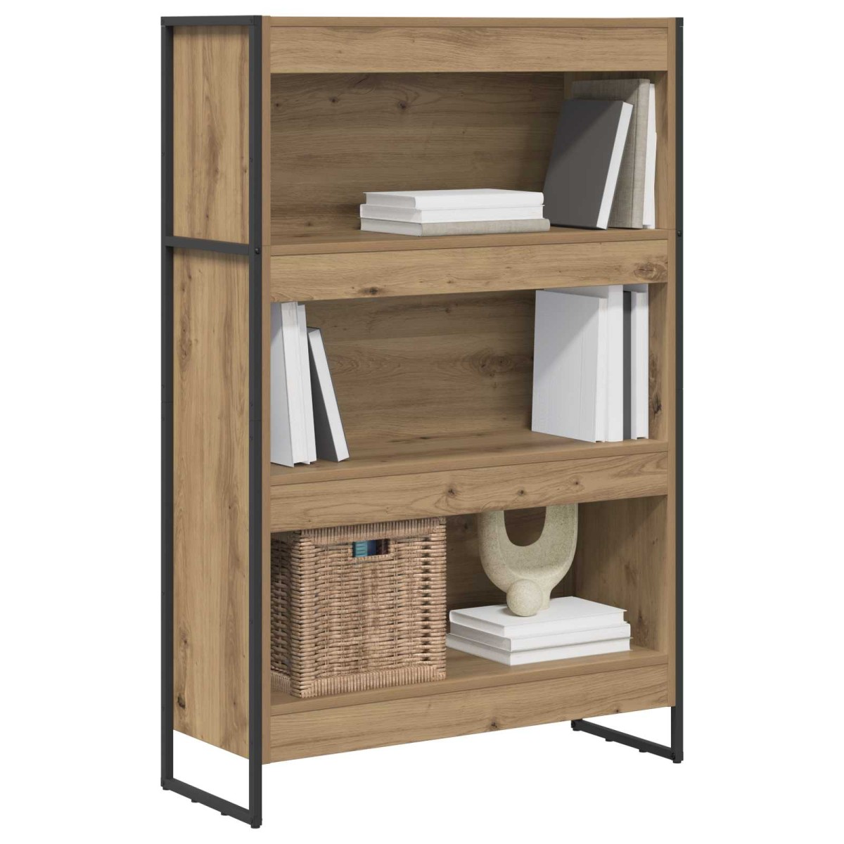 vidaXL Βιβλιοθήκη 80 x 30 x 121 εκ Επεξεργασμένο Ξύλο
