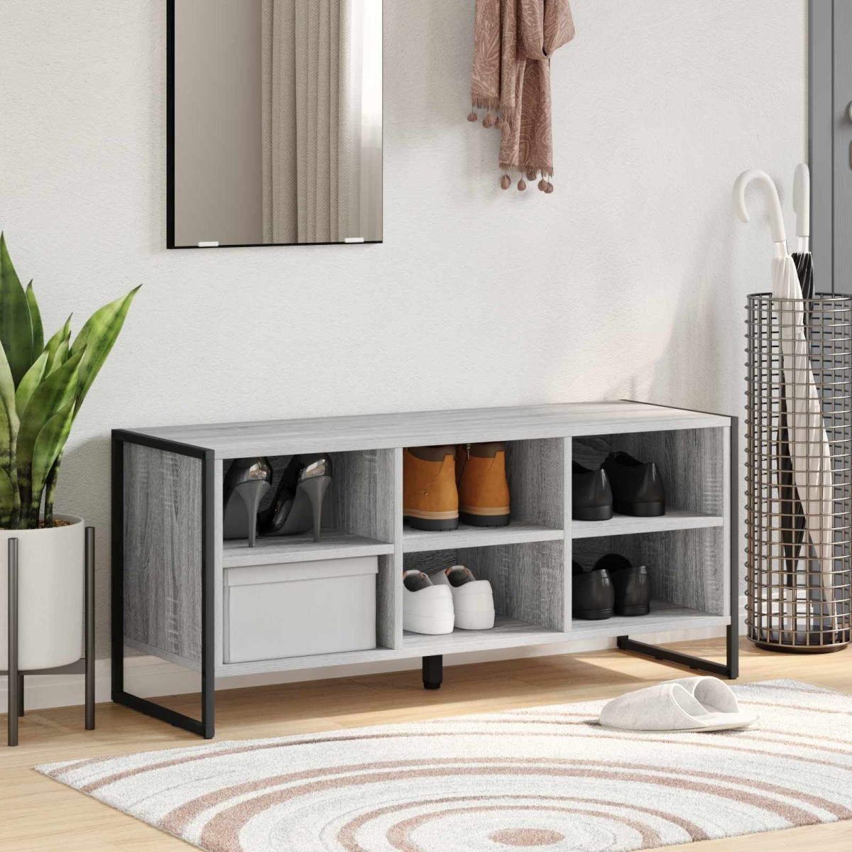 vidaXL Ντουλάπα Παπουτσιών 100 x 35 x 44 εκ. Επεξεργασμένο Ξύλο