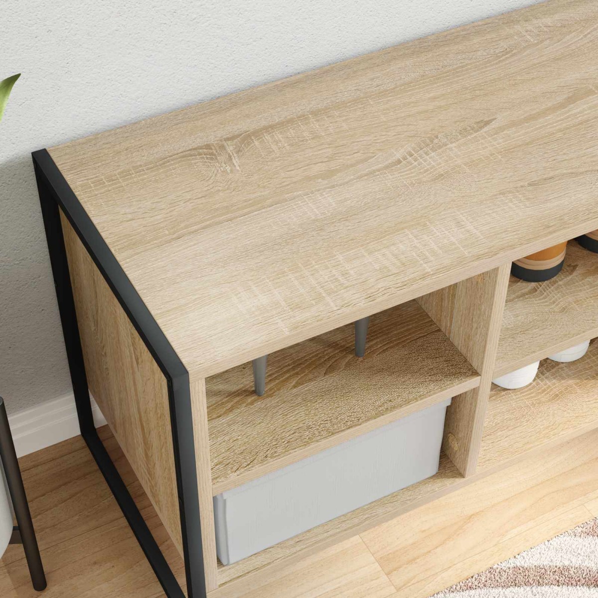 vidaXL Ντουλάπα Παπουτσιών 60 x 35 x 44 εκ. Επεξεργασμένο Ξύλο Σονόμα