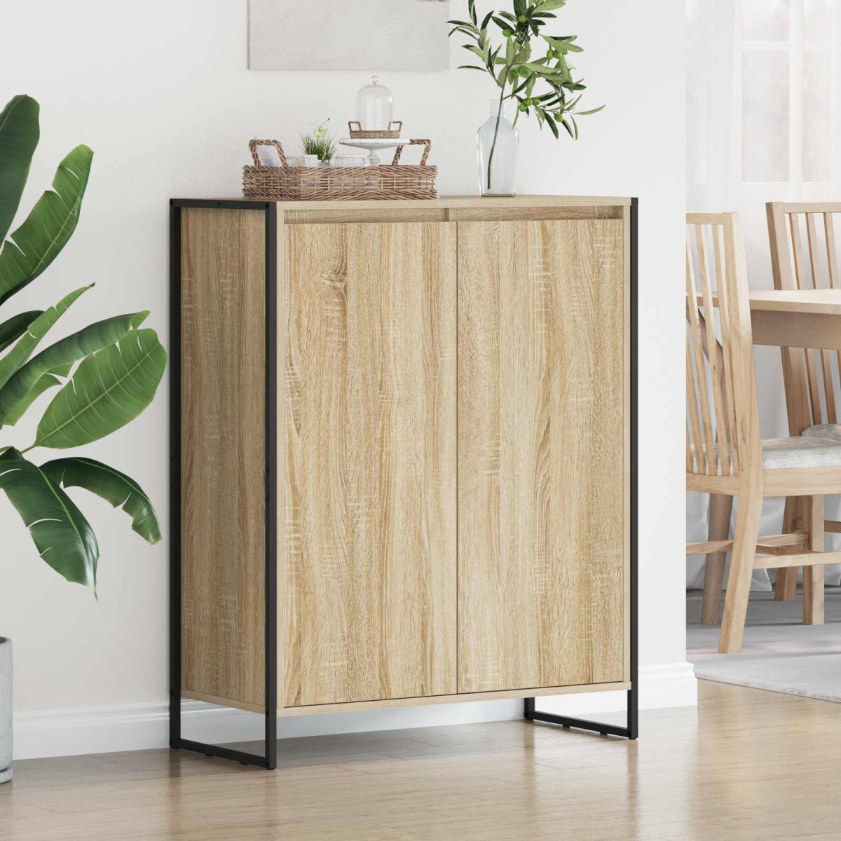 vidaXL Ντουλάπα Παπουτσιών Σονόμα 79 x 36 x 100 εκ. Επεξεργασμένο Ξύλο