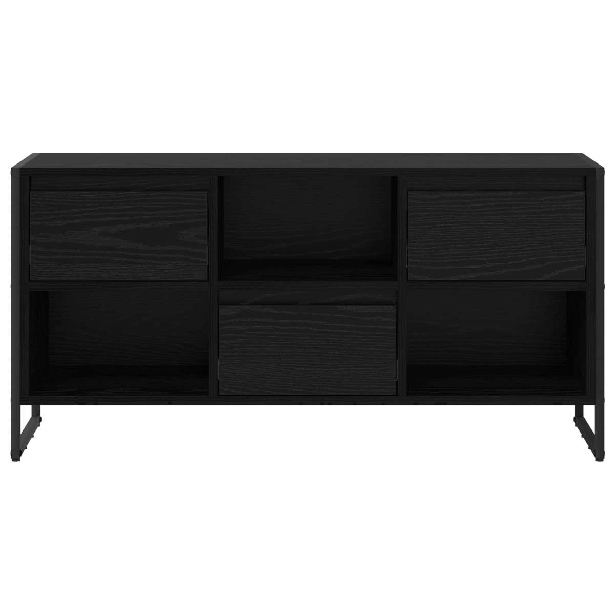 vidaXL Ντουλάπι TV 100 x 36 x 49,5 εκ Μαύρη Οξυά Επεξεργασμένο Ξύλο