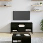 vidaXL Ντουλάπι TV 100 x 36 x 49,5 εκ Μαύρη Οξυά Επεξεργασμένο Ξύλο