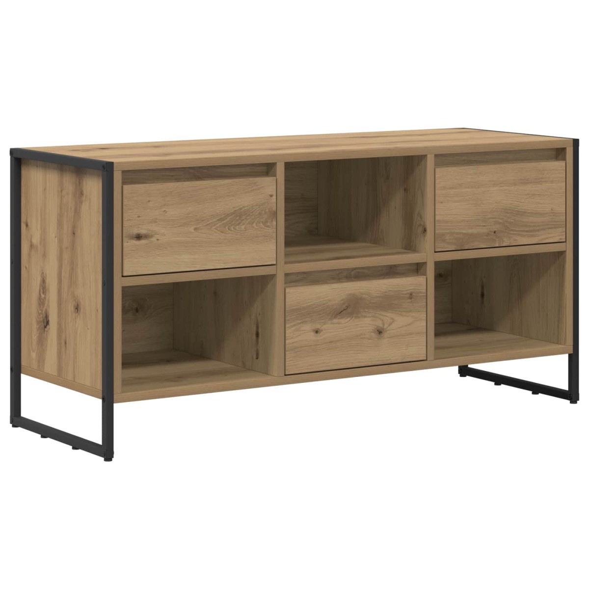 vidaXL Ντουλάπι TV 100 x 36 x 49,5 εκ Καρυδιά Χειροποίητης Εργασίας