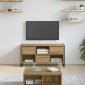 vidaXL Ντουλάπι TV 100 x 36 x 49,5 εκ Καρυδιά Χειροποίητης Εργασίας