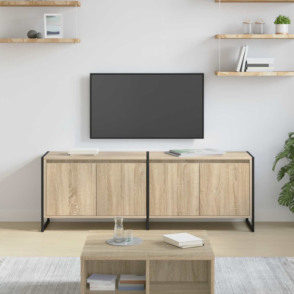 vidaXL Ντουλάπι TV 140 x 36 x 49.5 εκ Σονόμα Επεξεργασμένο Ξύλο