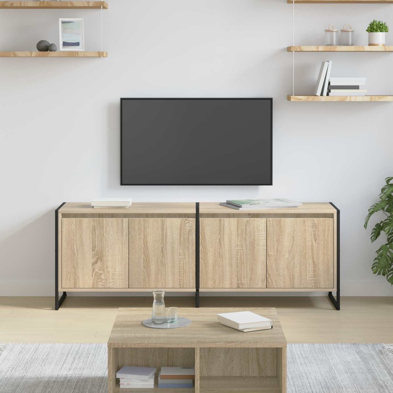 vidaXL Ντουλάπι TV 140 x 36 x 49.5 εκ Σονόμα Επεξεργασμένο Ξύλο
