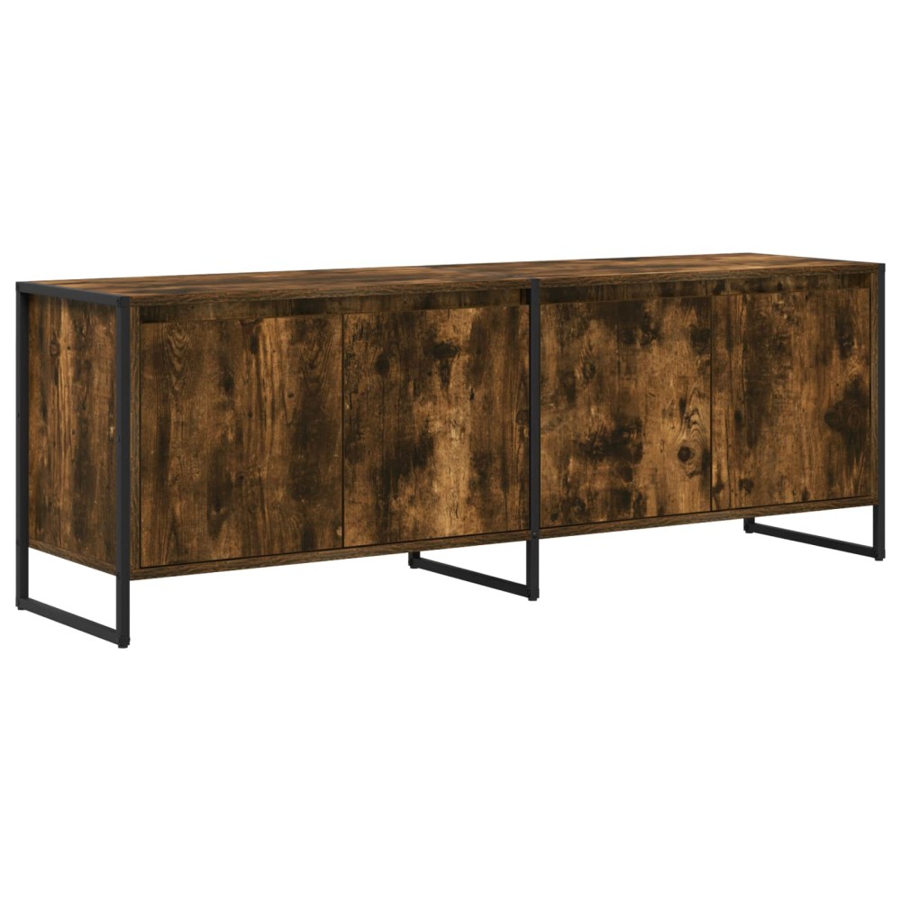 vidaXL Ντουλάπι TV 140 x 36 x 49.5 εκ Καπνιστό Δρύς Επεξεργασμένο Ξύλο