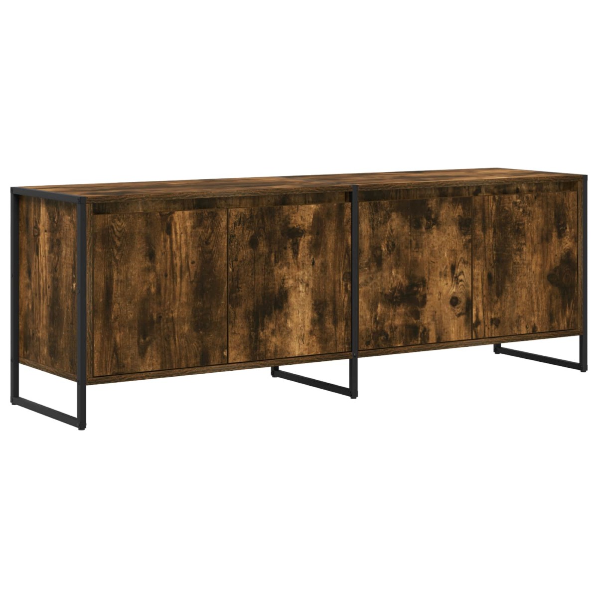 vidaXL Ντουλάπι TV 140 x 36 x 49.5 εκ Καπνιστό Δρύς Επεξεργασμένο Ξύλο