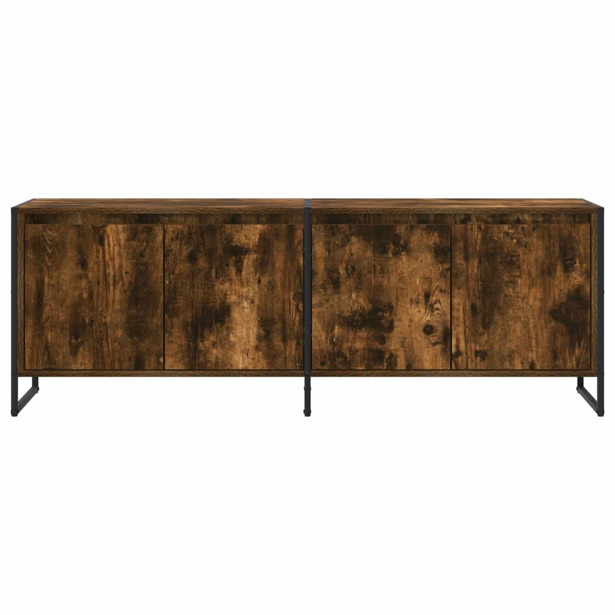vidaXL Ντουλάπι TV 140 x 36 x 49.5 εκ Καπνιστό Δρύς Επεξεργασμένο Ξύλο