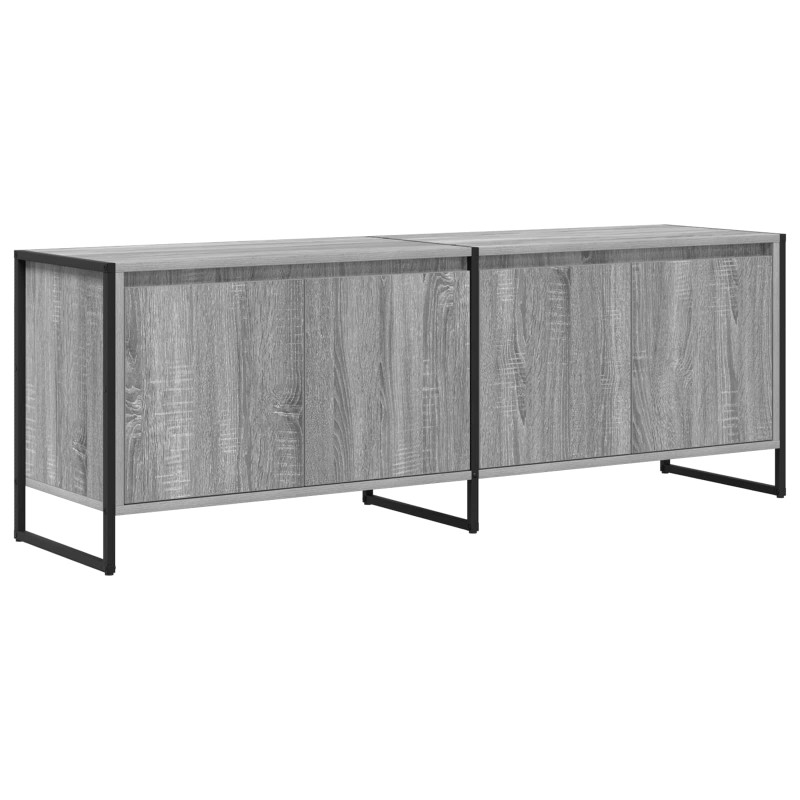 vidaXL Ντουλάπι TV 140 x 36 x 49.5 εκ Γκρίζο Σονομα Επεξεργασμένο Ξύλο