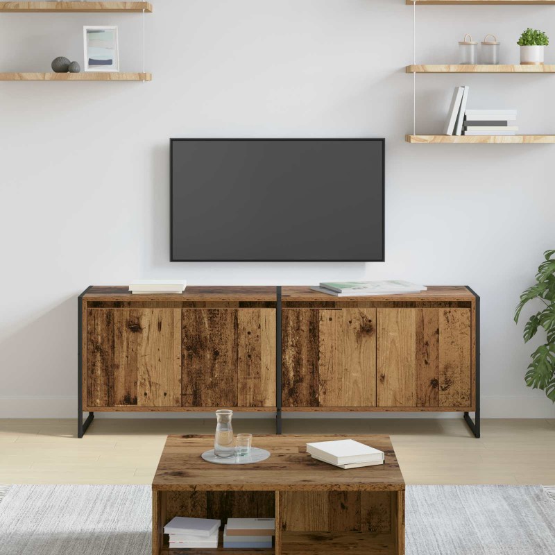 vidaXL Ντουλάπι TV 140 x 36 x 49.5 εκ Παλιό Ξύλο Επεξεργασμένο Ξύλο