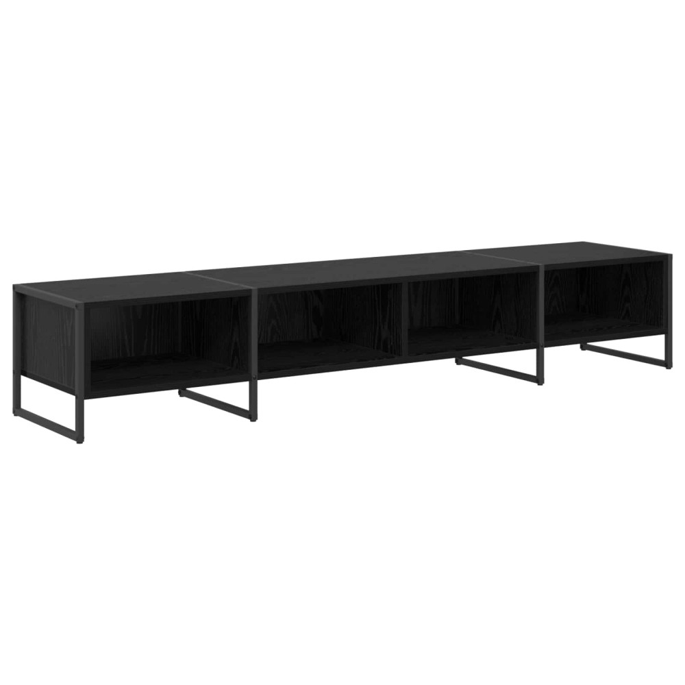 vidaXL Ντουλάπι TV 170.5 x 36 x 30.5 εκ Μαύρη Οξυά Επεξεργασμένο Ξύλο