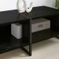 vidaXL Ντουλάπι TV 170.5 x 36 x 30.5 εκ Μαύρη Οξυά Επεξεργασμένο Ξύλο