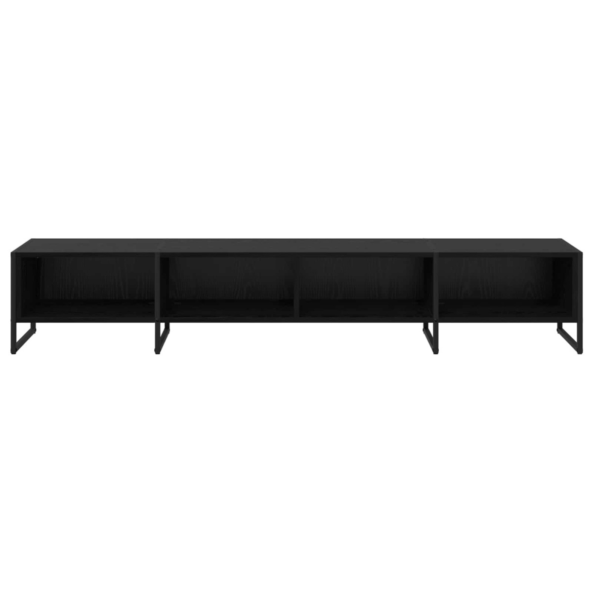 vidaXL Ντουλάπι TV 170.5 x 36 x 30.5 εκ Μαύρη Οξυά Επεξεργασμένο Ξύλο