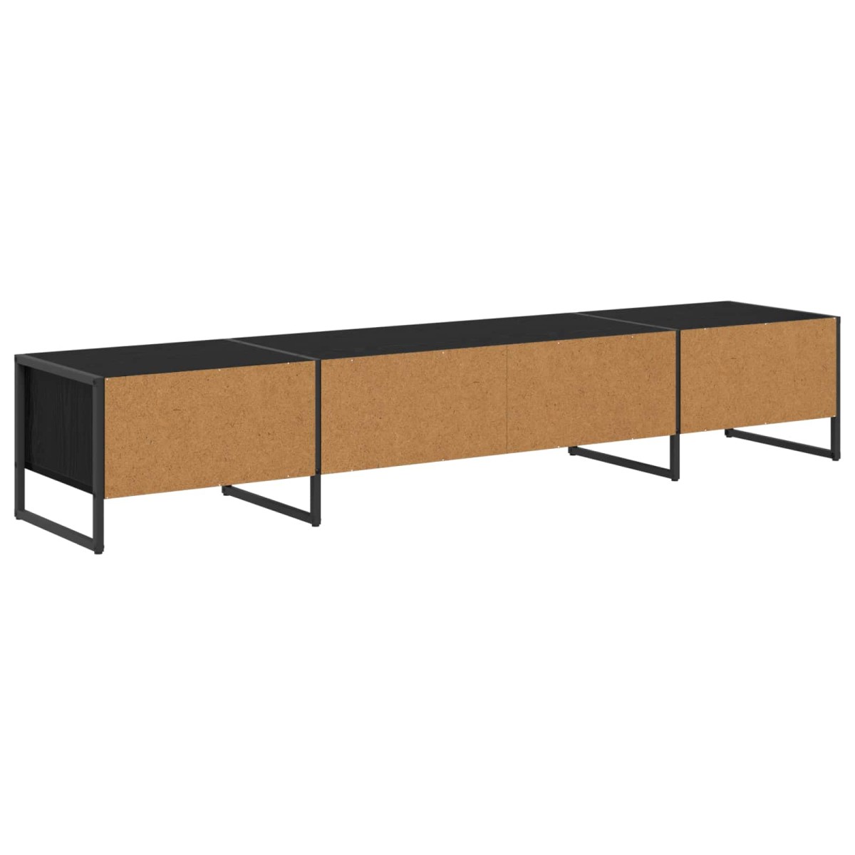 vidaXL Ντουλάπι TV 170.5 x 36 x 30.5 εκ Μαύρη Οξυά Επεξεργασμένο Ξύλο