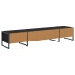 vidaXL Ντουλάπι TV 170.5 x 36 x 30.5 εκ Μαύρη Οξυά Επεξεργασμένο Ξύλο