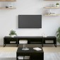 vidaXL Ντουλάπι TV 170.5 x 36 x 30.5 εκ Μαύρη Οξυά Επεξεργασμένο Ξύλο