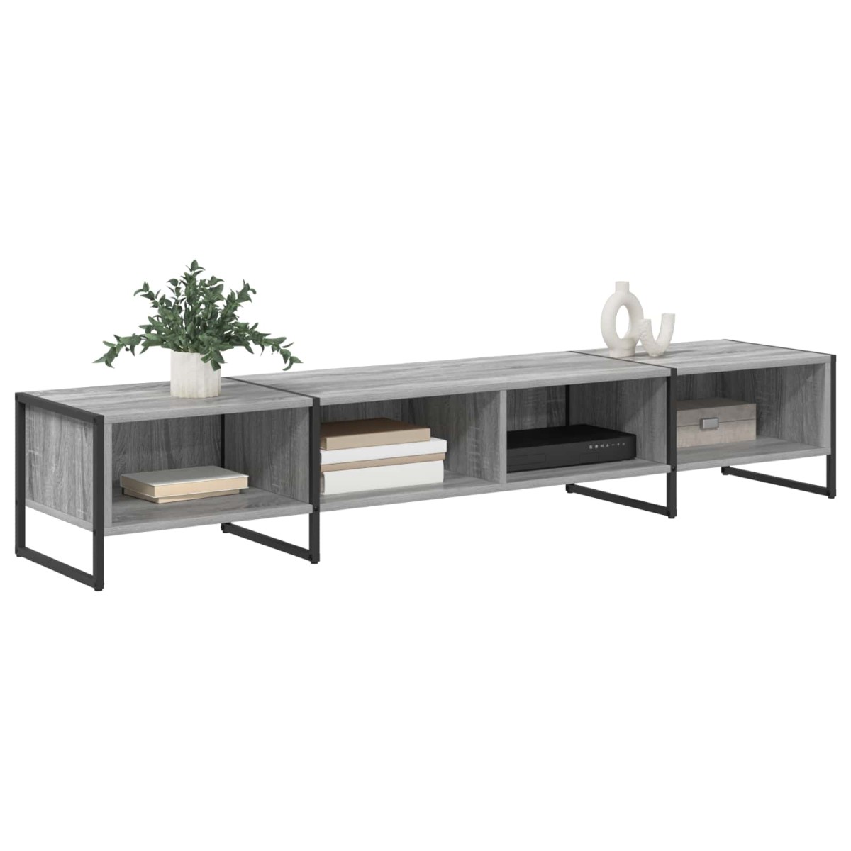 vidaXL Ντουλάπι TV 170.5 x 36 x 30.5 εκ Γκρίζο Σονομα