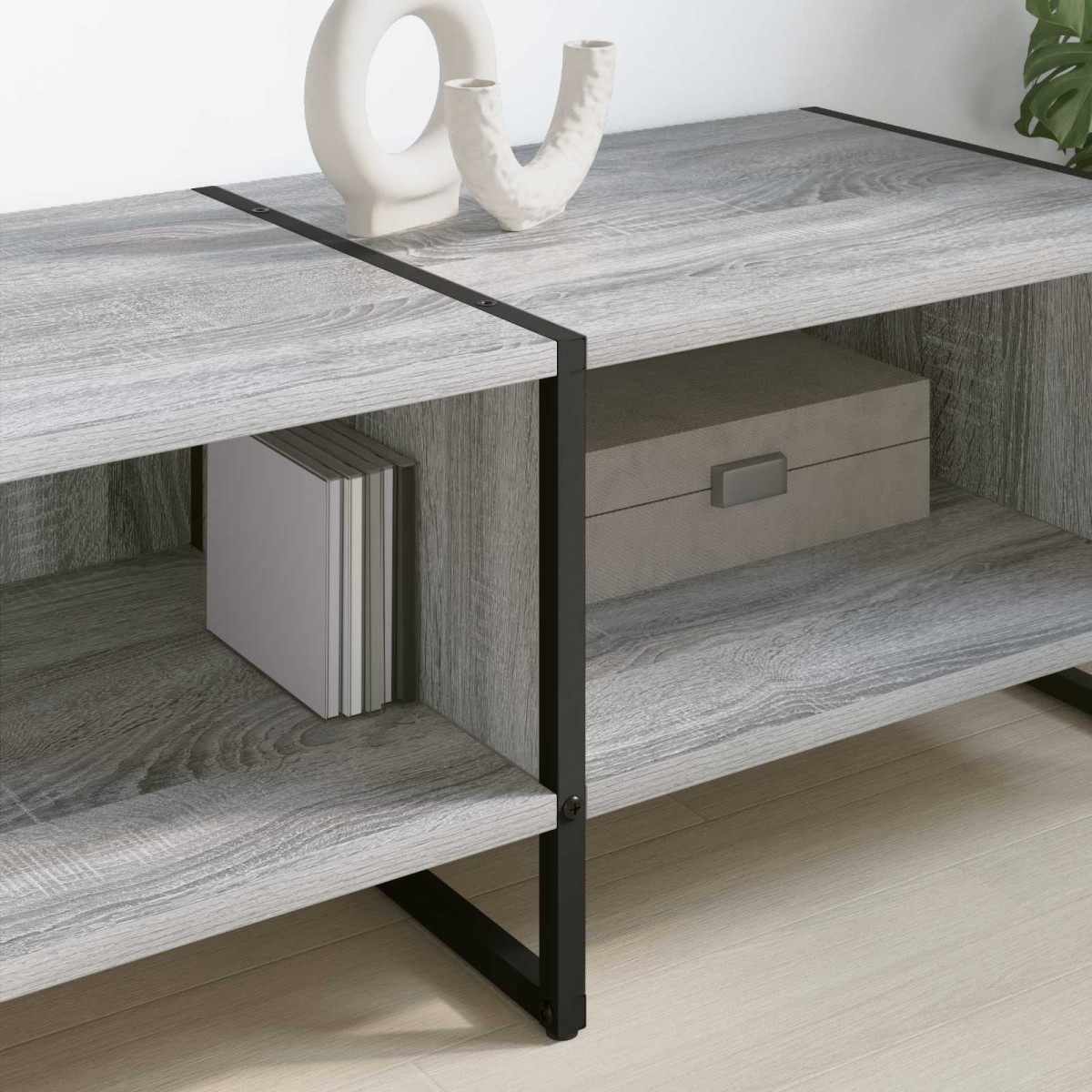 vidaXL Ντουλάπι TV 170.5 x 36 x 30.5 εκ Γκρίζο Σονομα
