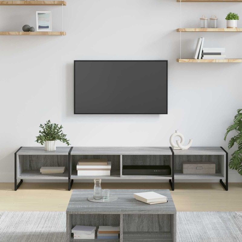 vidaXL Ντουλάπι TV 170.5 x 36 x 30.5 εκ Γκρίζο Σονομα