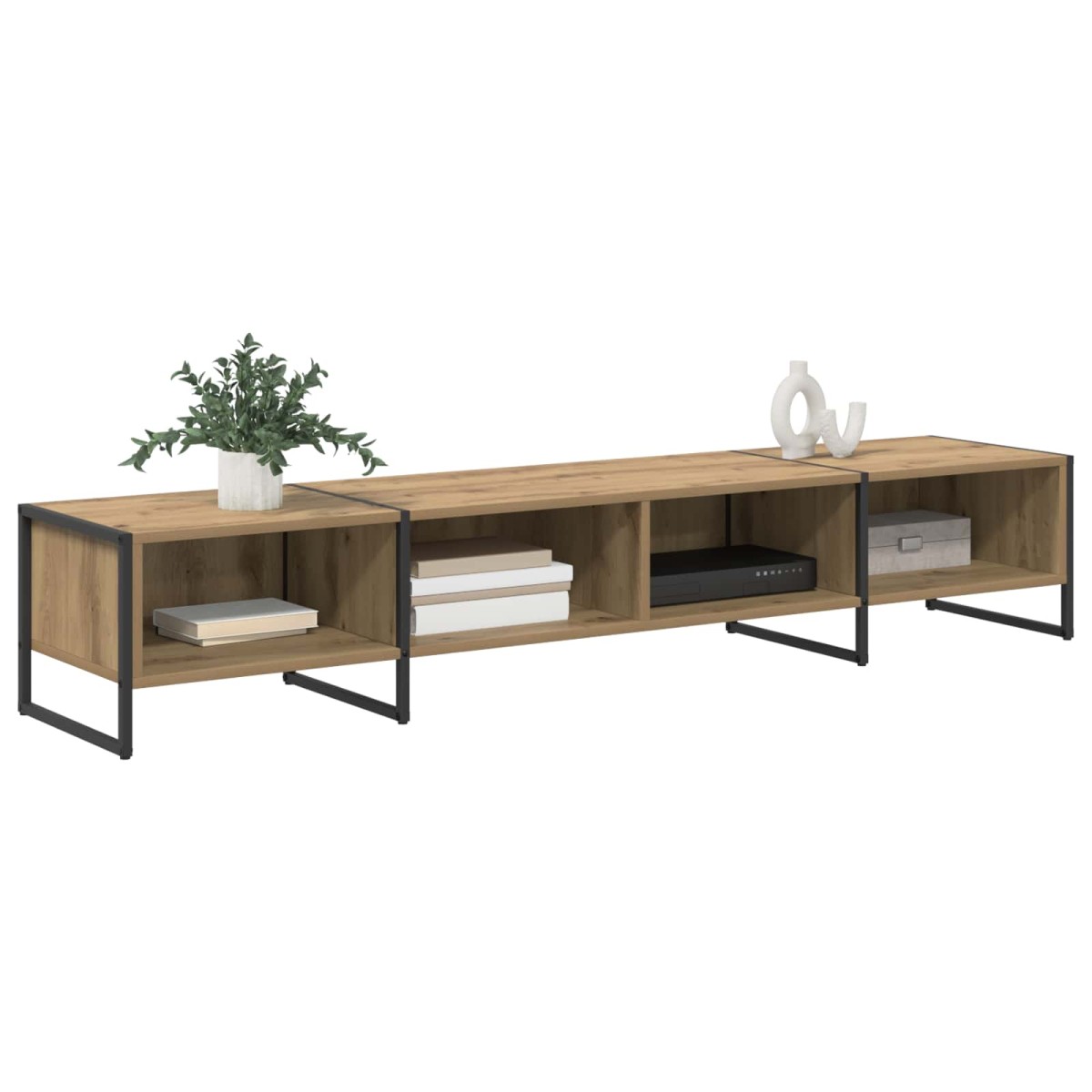 vidaXL Ντουλάπι TV 170.5 x 36 x 30.5 εκ Καρυδιά Χειροποίητης Εργασίας